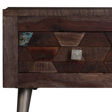 vidaXL Τραπεζάκι Σαλονιού 100x60x35cm από Μασίφ Ανακυκλωμένο Ξύλο 1 τεμ.