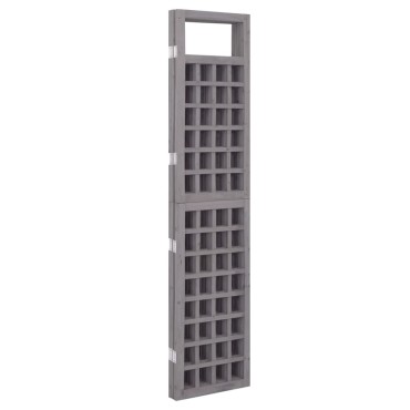 vidaXL Διαχωρ. Δωματίου/Καφασωτό 4 Πάνελ Γκρι 161x180cm Ξύλο Ελάτης