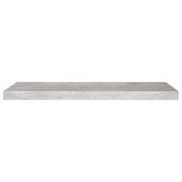 vidaXL Ράφια Τοίχου 2 τεμ. Γκρι Σκυροδέματος 80x23,5x3,8cm MDF