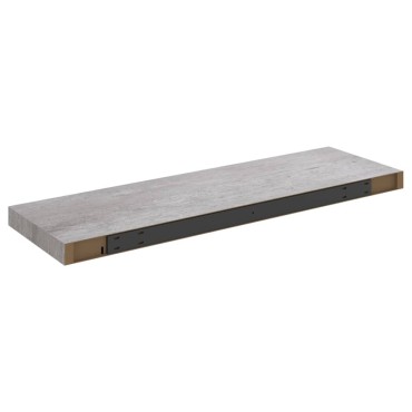 vidaXL Ράφια Τοίχου 2 τεμ. Γκρι Σκυροδέματος 80x23,5x3,8cm MDF