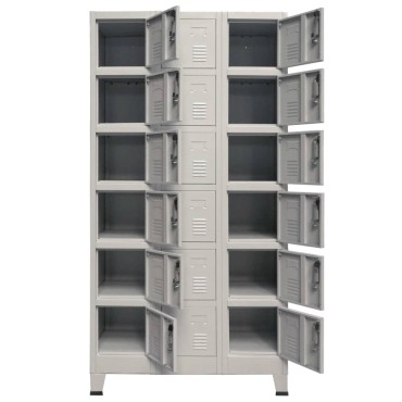 vidaXL Φοριαμός 90x40x180cm Μεταλλικός με 18 Τμήματα 1 τεμ.