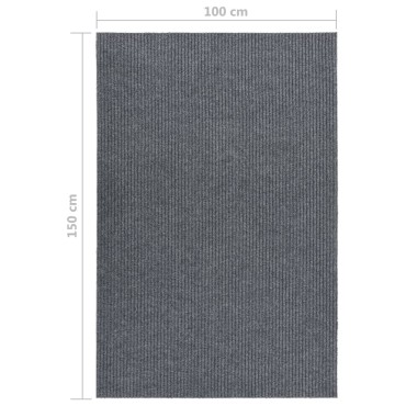 vidaXL Χαλί Διάδρομος / Συλλέκτης Βρωμιάς Γκρι 100x150cm