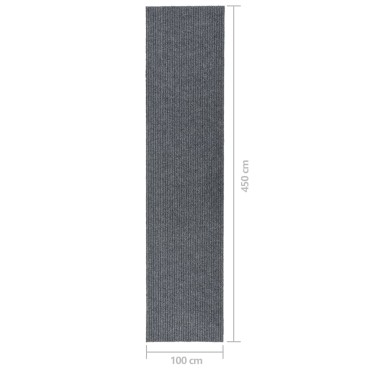 vidaXL Χαλί Διάδρομος / Συλλέκτης Βρωμιάς Γκρι 100x450cm