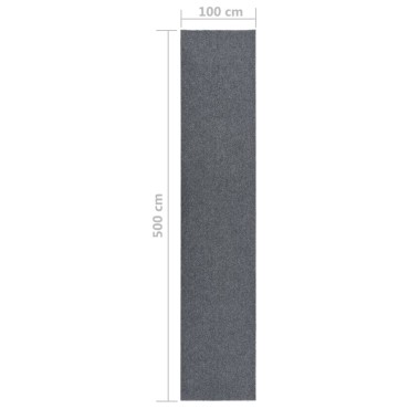 vidaXL Χαλί Διάδρομος / Συλλέκτης Βρωμιάς Γκρι 100x500cm
