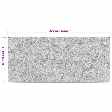 vidaXL Χαλί Πλενόμενο Γκρι 80x300cm