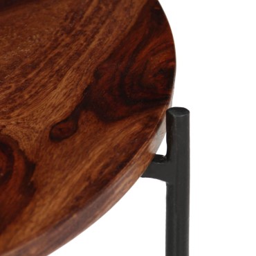 vidaXL Σετ Τραπεζάκια Σαλονιού 2 τεμ. 60x35cm Μασίφ Ξύλο Sheesham