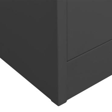vidaXL Ντουλάπα Γραφείου Ανθρακί 90x40x180cm Ατσάλινη 1 τεμ.