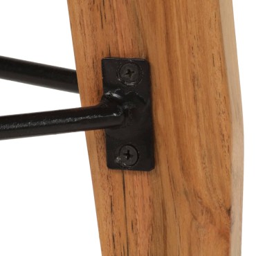 vidaXL Σκαμπό Μπαρ 2 τεμ. από Μασίφ Ξύλο Ακακίας 34x33x73cm