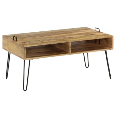 vidaXL Τραπεζάκι Σαλονιού 100x60x45cm από Μασίφ Ξύλο Μάνγκο 1 τεμ.