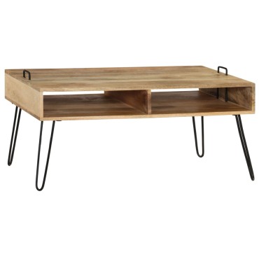 vidaXL Τραπεζάκι Σαλονιού 100x60x45cm από Μασίφ Ξύλο Μάνγκο 1 τεμ.