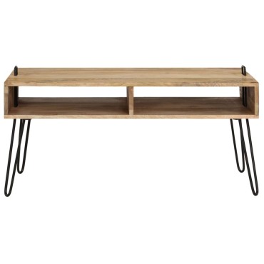vidaXL Τραπεζάκι Σαλονιού 100x60x45cm από Μασίφ Ξύλο Μάνγκο 1 τεμ.