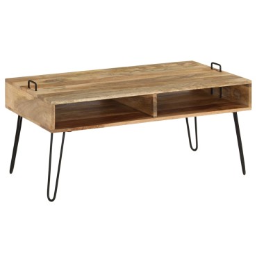 vidaXL Τραπεζάκι Σαλονιού 100x60x45cm από Μασίφ Ξύλο Μάνγκο 1 τεμ.