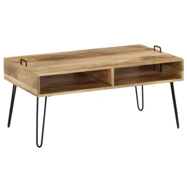 vidaXL Τραπεζάκι Σαλονιού 100x60x45cm από Μασίφ Ξύλο Μάνγκο 1 τεμ.