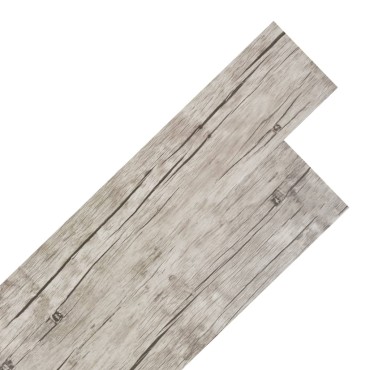 vidaXL Δάπεδο Αυτοκόλλητο Washed Oak 5,21 μ² / 2 χιλ. από PVC