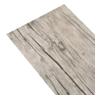 vidaXL Δάπεδο Αυτοκόλλητο Washed Oak 5,21 μ² / 2 χιλ. από PVC