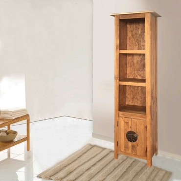 vidaXL Ντουλάπι Μπάνιου 48x32x170cm Μασίφ Ανακυκλωμένο Ξύλο Πεύκου