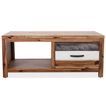 vidaXL Τραπεζάκι Σαλονιού 90x50x37,5cm από Μασίφ Ξύλο Ακακίας 1 τεμ.