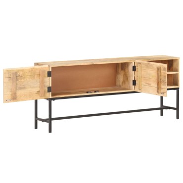 vidaXL Κονσόλα 145x30x60cm από Μασίφ Ξύλο Μάνγκο 1 τεμ.