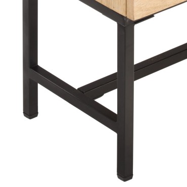vidaXL Κονσόλα 145x30x60cm από Μασίφ Ξύλο Μάνγκο 1 τεμ.