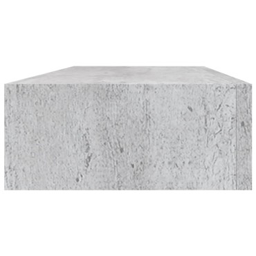 vidaXL Ράφια Τοίχου Συρτάρια 2 τεμ. Γκρι Σκυρ. 60x23,5x10cm από MDF