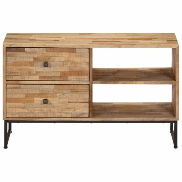 vidaXL Έπιπλο Τηλεόρασης 90x30x55cm από Ανακυκλωμένο Ξύλο Teak