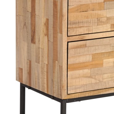 vidaXL Έπιπλο Τηλεόρασης 90x30x55cm από Ανακυκλωμένο Ξύλο Teak