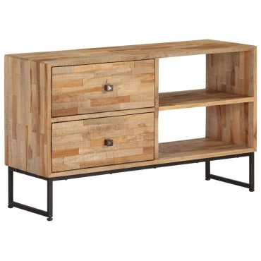 vidaXL Έπιπλο Τηλεόρασης 90x30x55cm από Ανακυκλωμένο Ξύλο Teak
