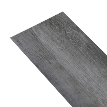 vidaXL Δάπεδο Αυτοκόλλητο Γυαλιστερό Γκρι 5,21 μ² / 2 χιλ. από PVC