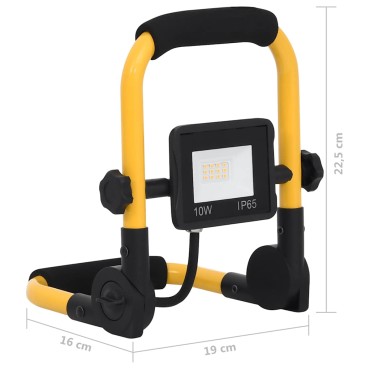 vidaXL Προβολέας LED με Λαβή 10 W