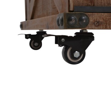 vidaXL Τραπεζάκι Σαλονιού Καφέ 91x51x38cm από Μασίφ Ξύλο Ελάτης 1 τεμ.