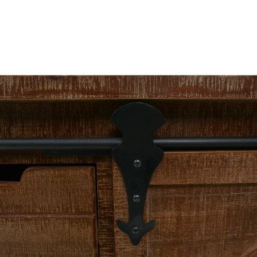 vidaXL Έπιπλο Αποθήκευσης Καφέ 64x33,5x75cm από Μασίφ Ξύλο Ελάτης 1 τεμ.