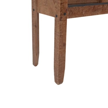 vidaXL Τραπέζι Κονσόλα Καφέ 131x35,5x75cm από Μασίφ Ξύλο Ελάτης 1 τεμ.