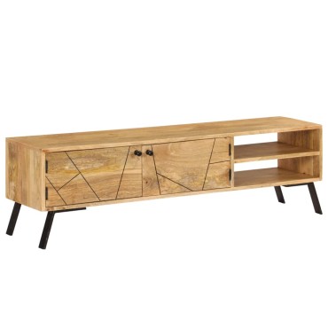 vidaXL Έπιπλο Τηλεόρασης 140x30x40cm από Μασίφ Ξύλο Μάνγκο