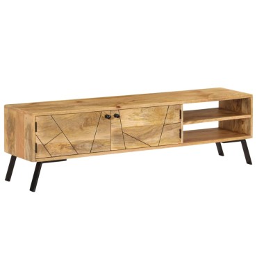vidaXL Έπιπλο Τηλεόρασης 140x30x40cm από Μασίφ Ξύλο Μάνγκο