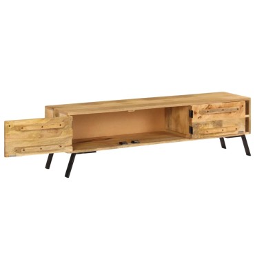 vidaXL Έπιπλο Τηλεόρασης 140x30x40cm από Μασίφ Ξύλο Μάνγκο