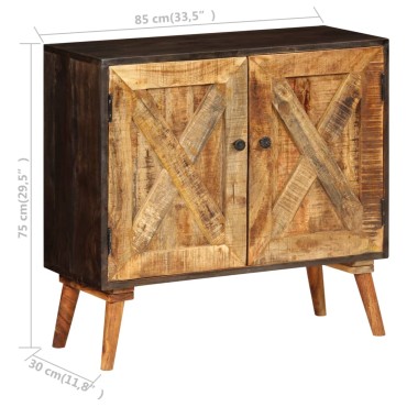 vidaXL Ντουλάπι 85x30x75cm από Μασίφ Ξύλο Μάνγκο 1 τεμ.