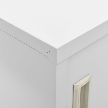 vidaXL Φοριαμός Ανοιχτό Γκρι 90x45x92,5cm Ατσάλινος 1 τεμ.