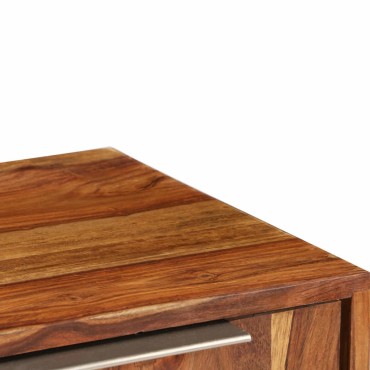 vidaXL Έπιπλο Τηλεόρασης Μελί 118x30x40cm Μασίφ Ξύλο Sheesham