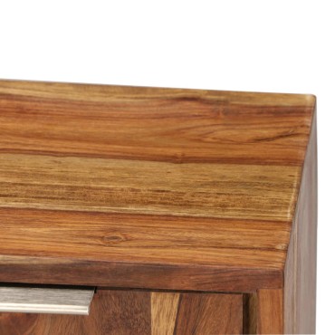 vidaXL Έπιπλο Τηλεόρασης Μελί 118x30x40cm Μασίφ Ξύλο Sheesham