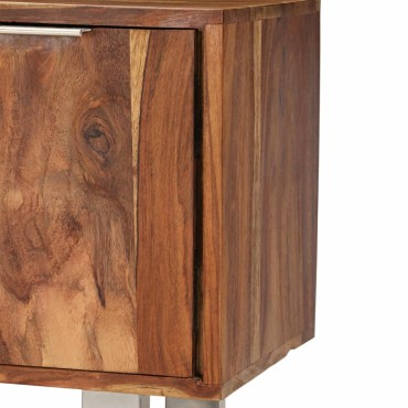 vidaXL Έπιπλο Τηλεόρασης Μελί 118x30x40cm Μασίφ Ξύλο Sheesham