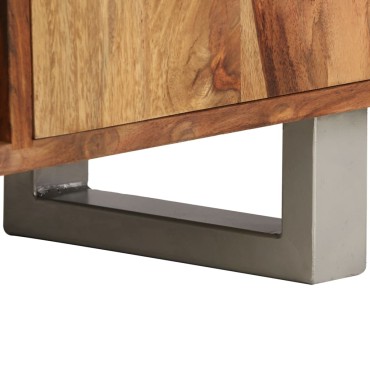 vidaXL Έπιπλο Τηλεόρασης Μελί 118x30x40cm Μασίφ Ξύλο Sheesham