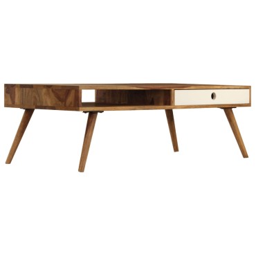 vidaXL Τραπεζάκι Σαλονιού 110x50x35cm από Μασίφ Ξύλο Sheesham 1 τεμ.