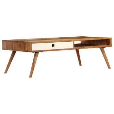 vidaXL Τραπεζάκι Σαλονιού 110x50x35cm από Μασίφ Ξύλο Sheesham 1 τεμ.