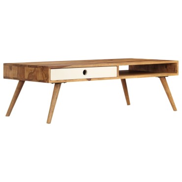 vidaXL Τραπεζάκι Σαλονιού 110x50x35cm από Μασίφ Ξύλο Sheesham 1 τεμ.