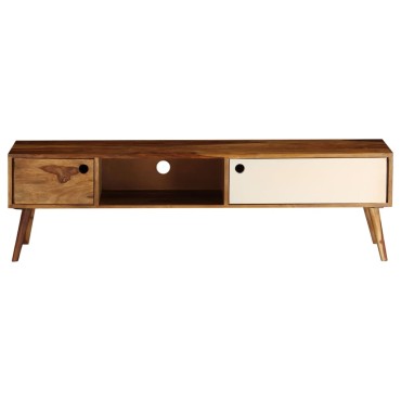 vidaXL Έπιπλο Τηλεόρασης 140x30x40cm από Μασίφ Ξύλο Sheesham