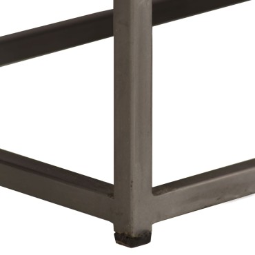 vidaXL Έπιπλο Τηλεόρασης 120x30x40cm Ανακυκλωμένο Ξύλο Teak & Ατσάλι