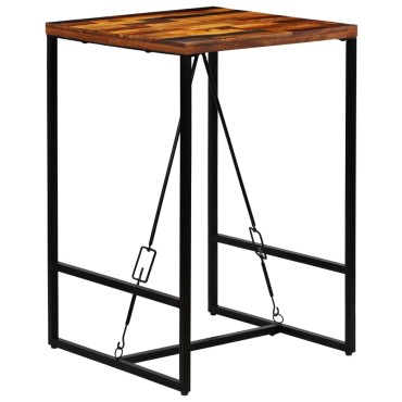vidaXL Τραπέζι Μπαρ 70x70x106cm από Μασίφ Ανακυκλωμένο Ξύλο 1 τεμ.