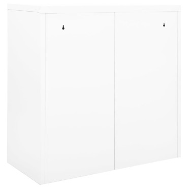 vidaXL Ντουλάπι με Συρόμενη Πόρτα Λευκό 90x40x90cm Ατσάλινο 1 τεμ.