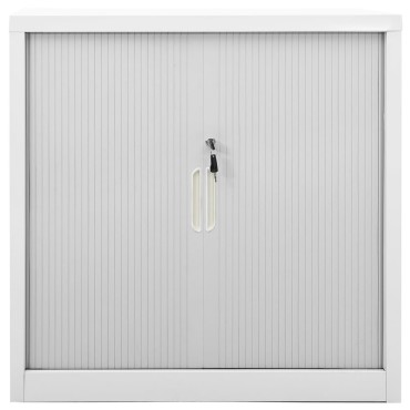 vidaXL Ντουλάπι με Συρόμενη Πόρτα Γκρι 90x40x90cm Ατσάλινο 1 τεμ.