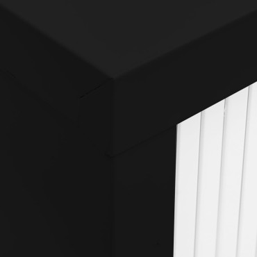 vidaXL Ντουλάπι με Συρόμενη Πόρτα Μαύρο 90x40x90cm Ατσάλινο 1 τεμ.